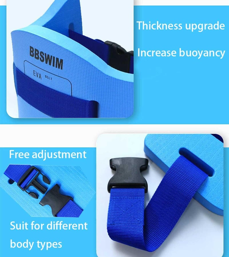 OUPDUGOU EVA Swimming Floatation Exercise Belt, Adjustable Swim Training Equipment Belt Outdoor Swim Training Tools for Adult and Kids - Image 4